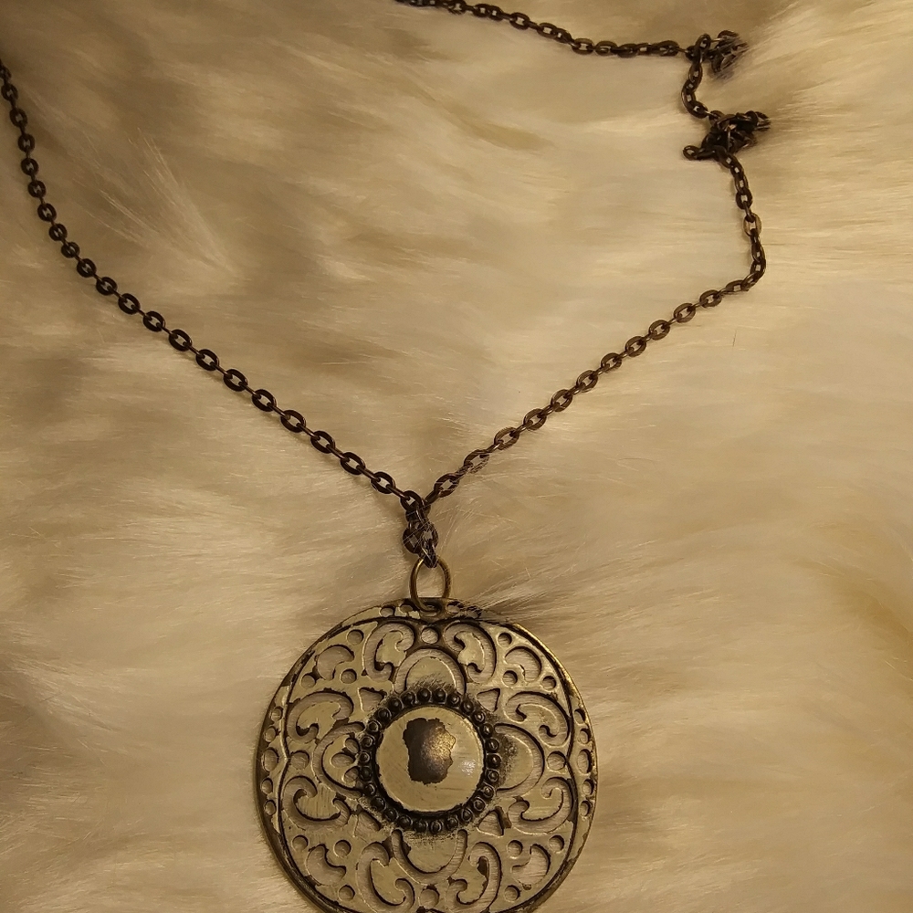 Vintage medallion necklace